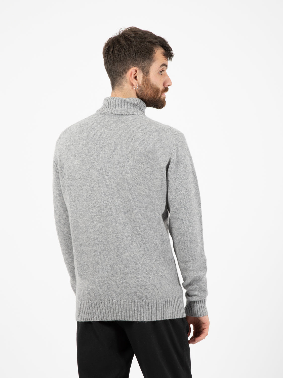 Ice cable knit turtleneck sweater