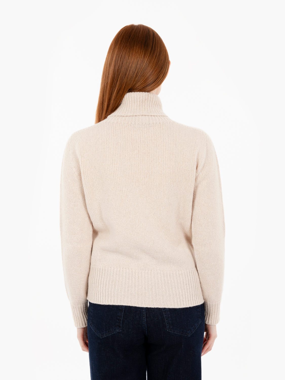 Stucco lurex turtleneck sweater