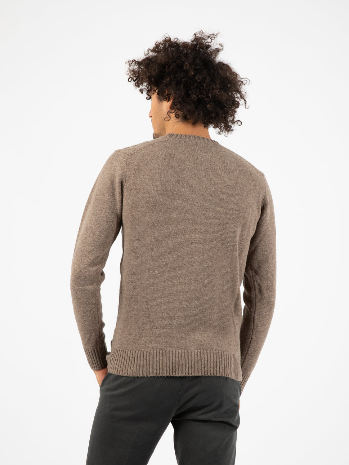 Dove Grey Cable Knit Sweater