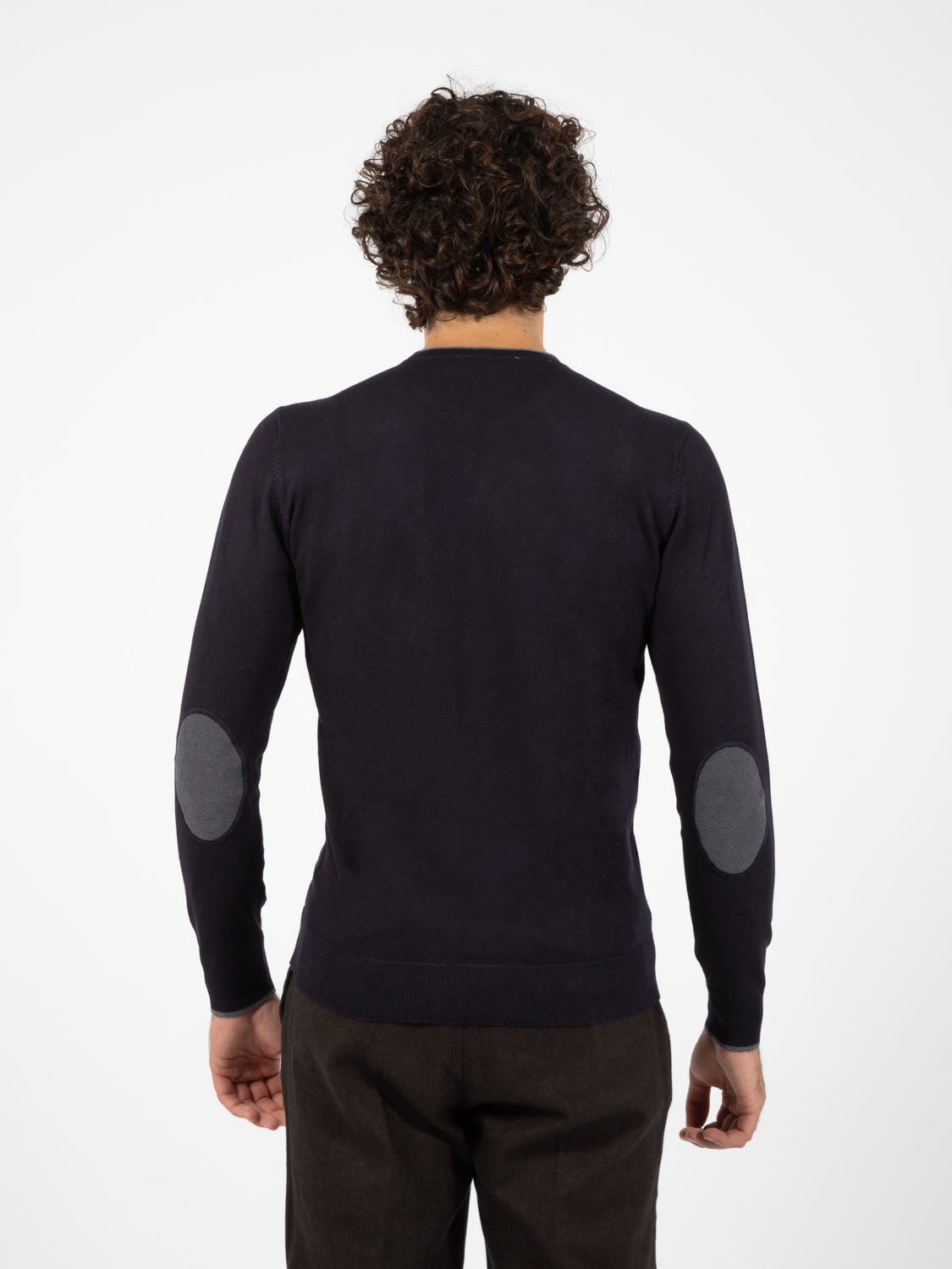 Maglione con patch fashion navy