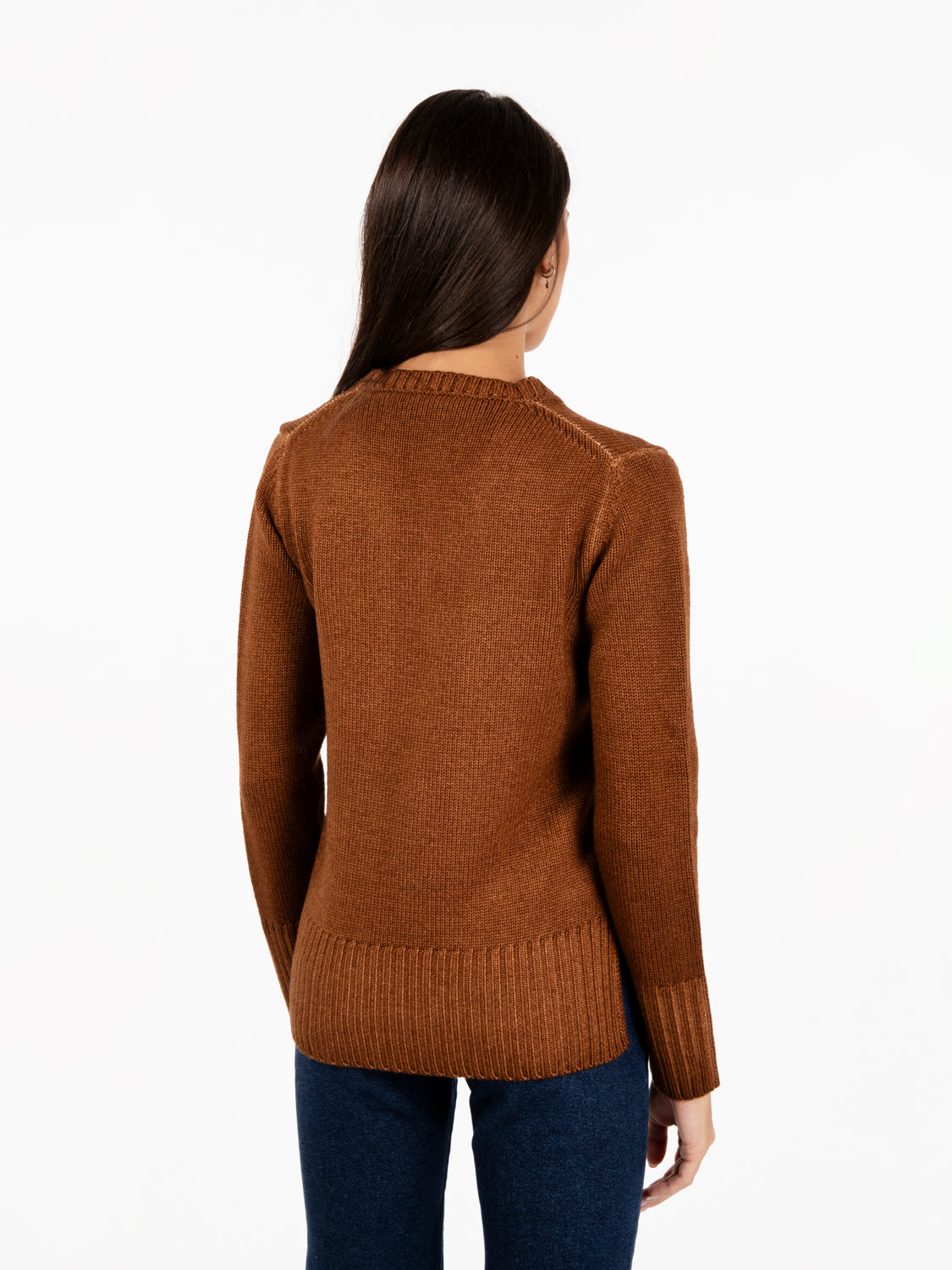 Brown V-Neck Sweater