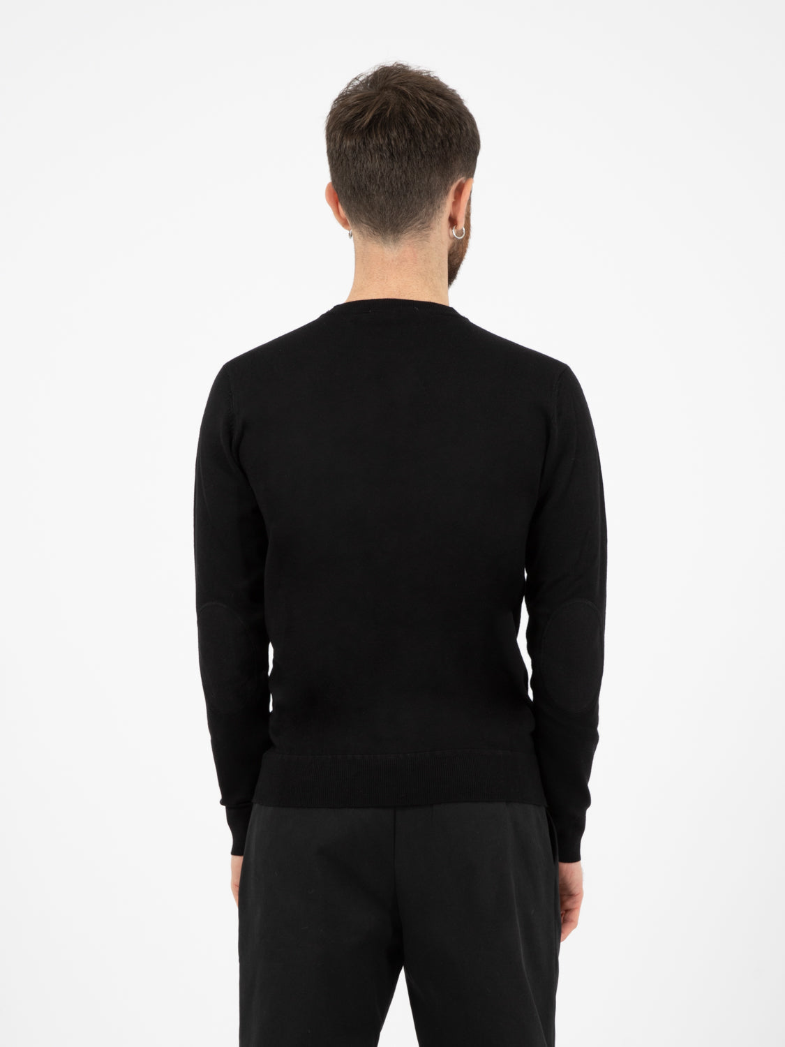 Maglione con toppe fashion black