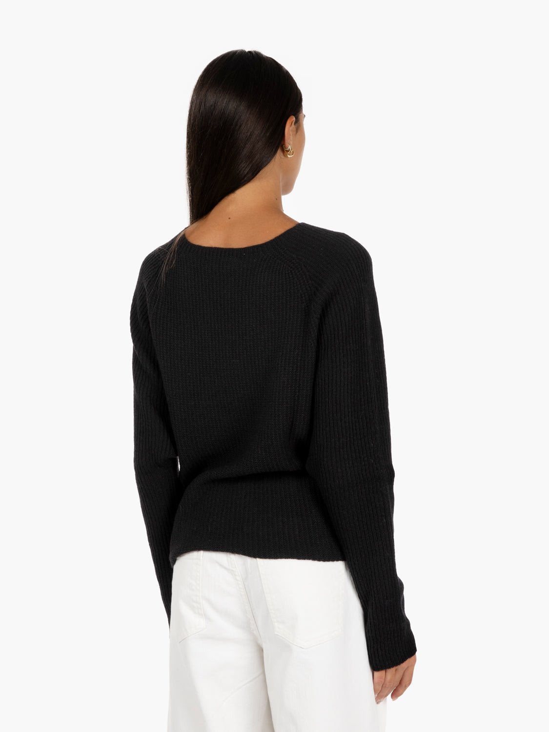 Black crop sweater
