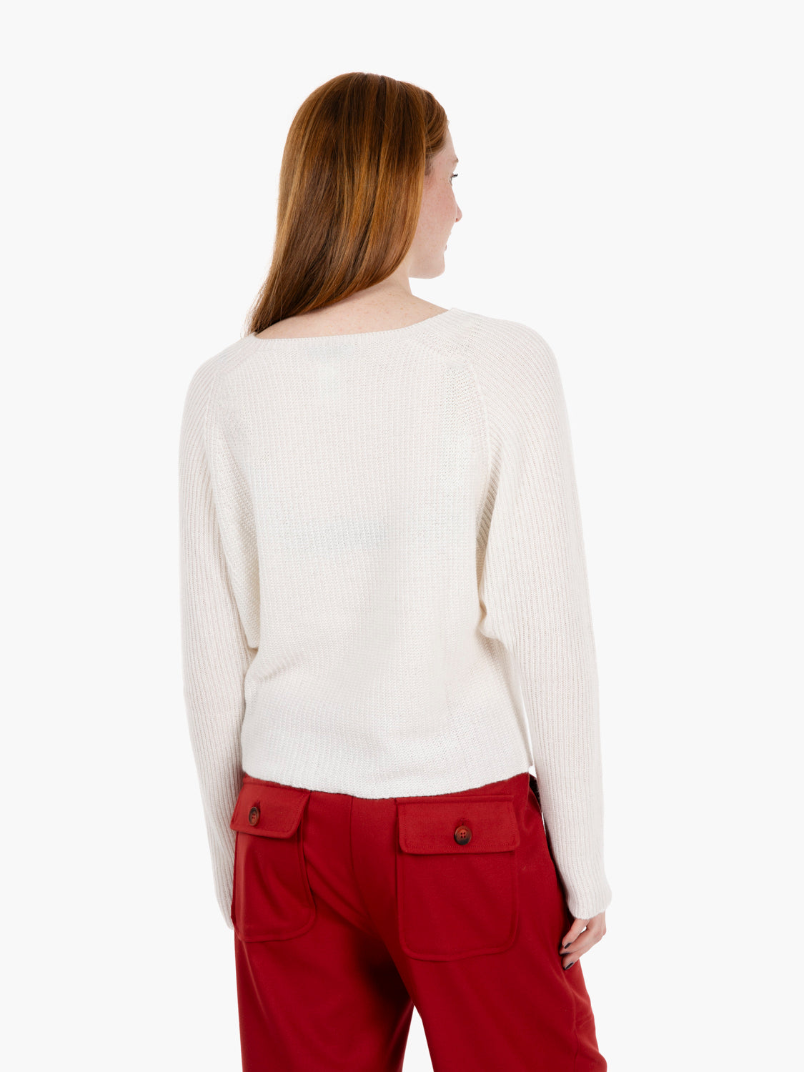 Cream crop sweater