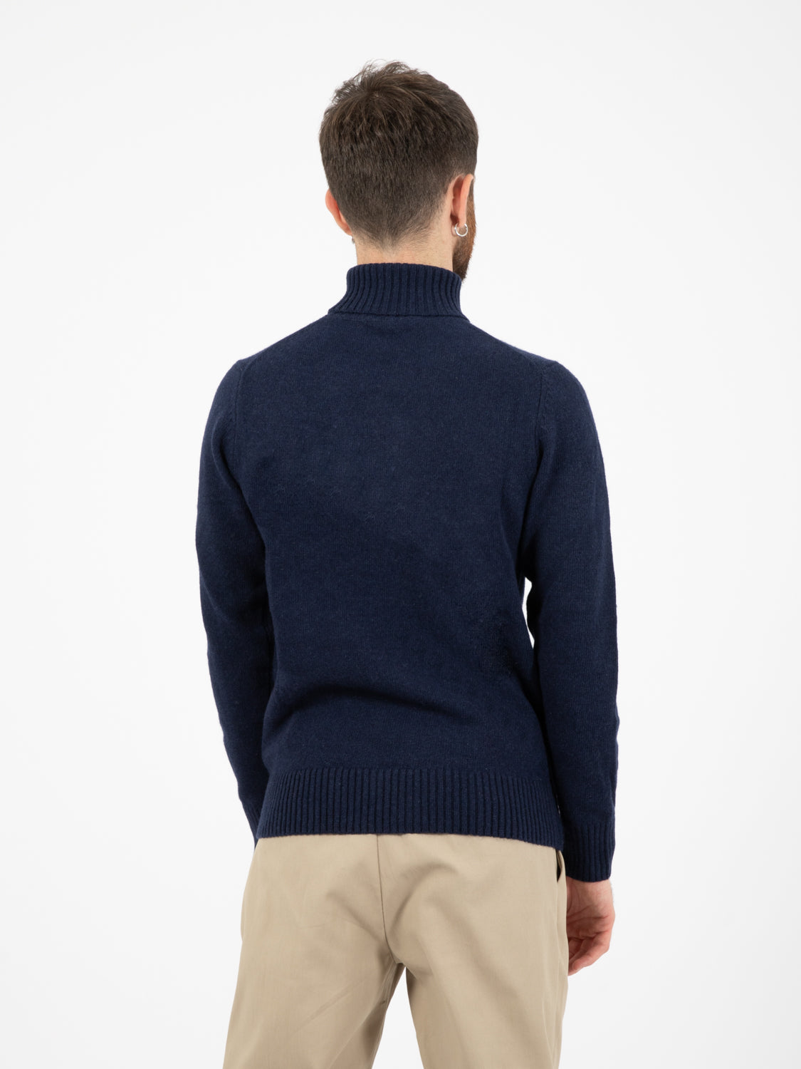 Lambswool Ink Turtleneck Sweater