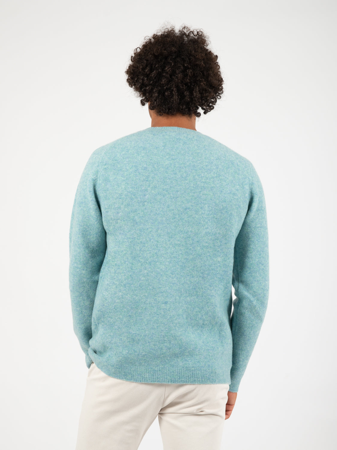 Maglione effetto mèlange sky
