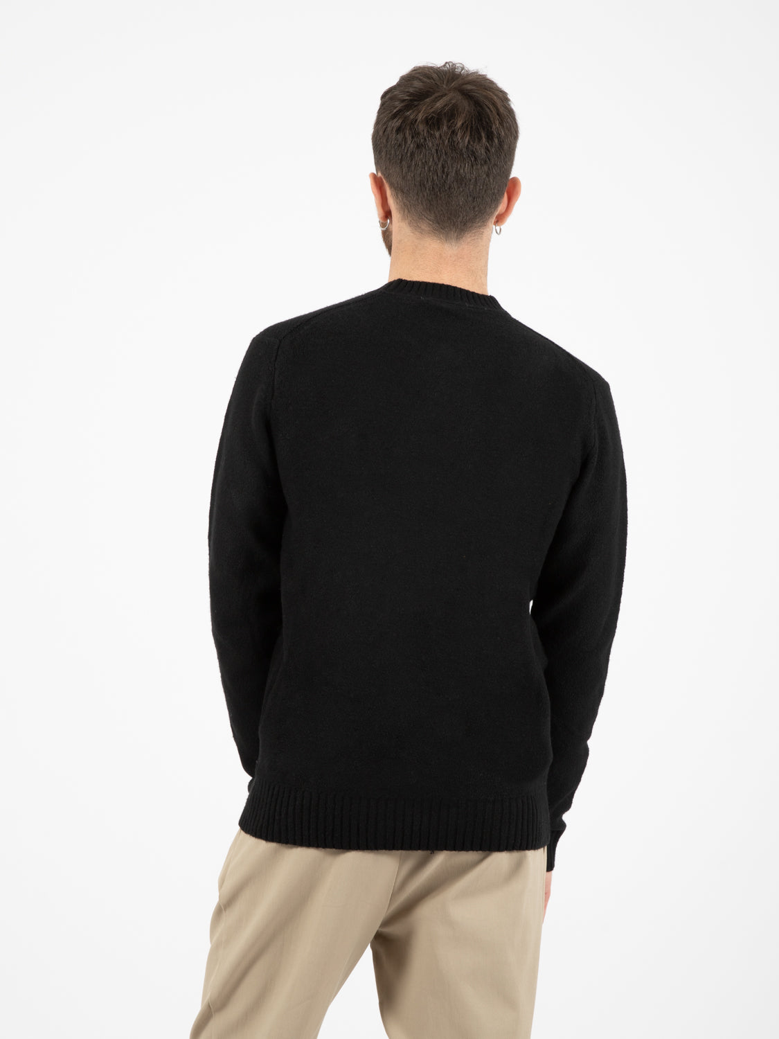 Maglione girocollo boucle nero