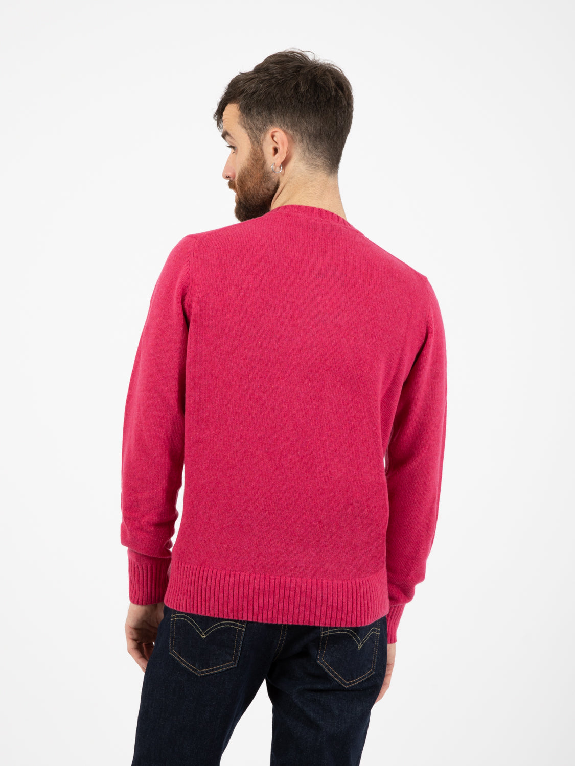 Maglione girocollo Lambswool geranio