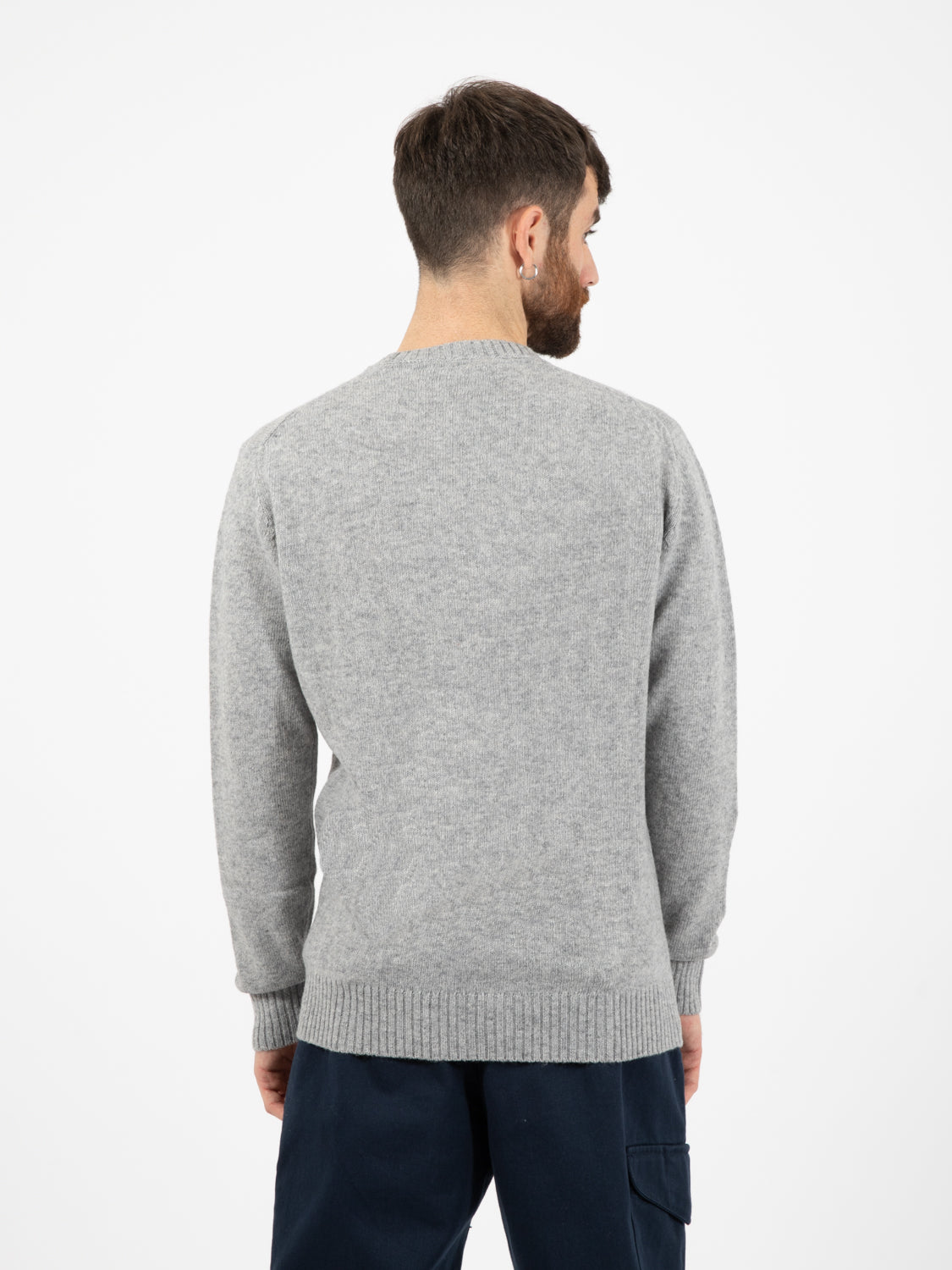 Maglione girocollo Lambswool grigio
