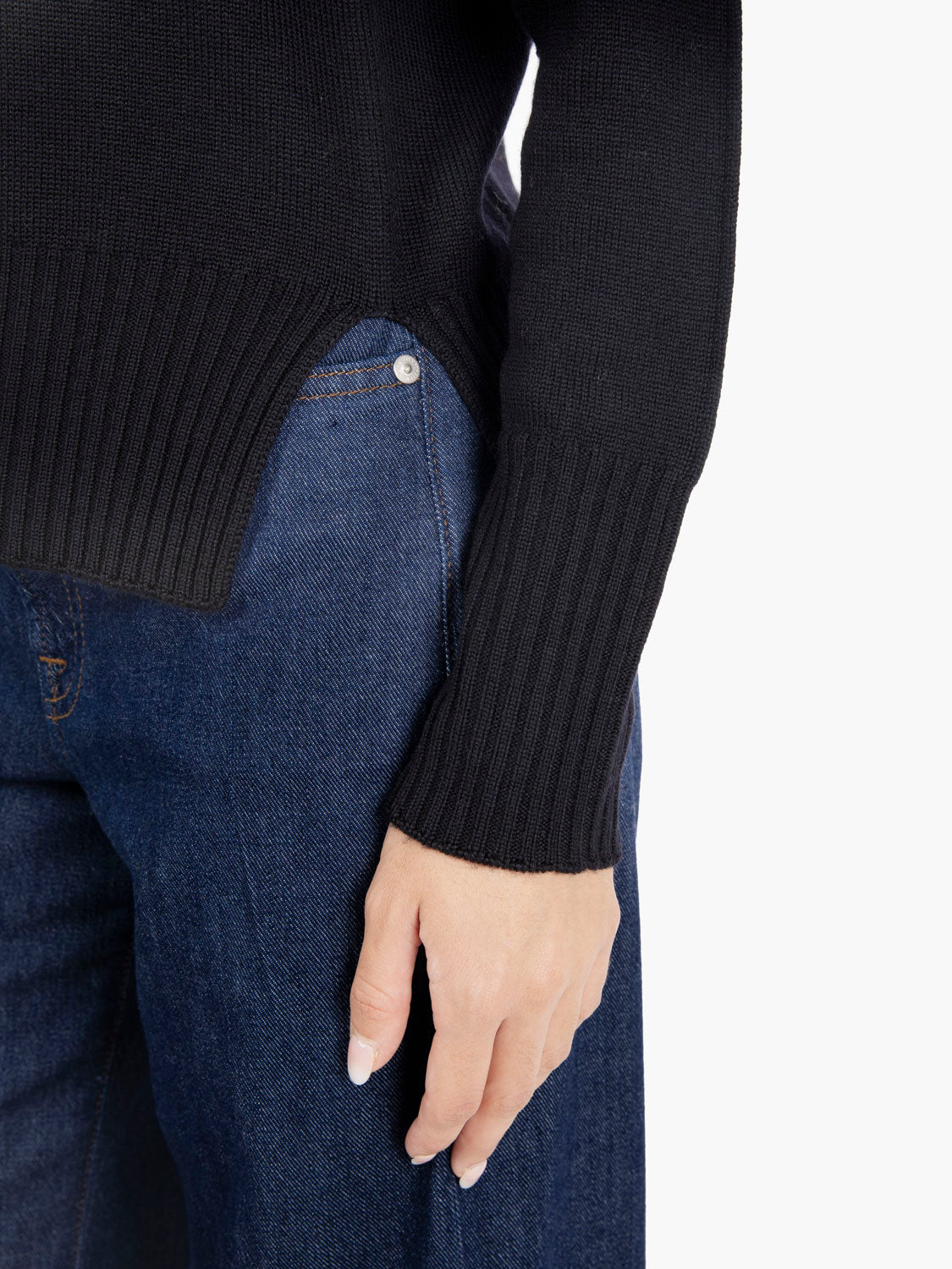 Maglione girocollo nero