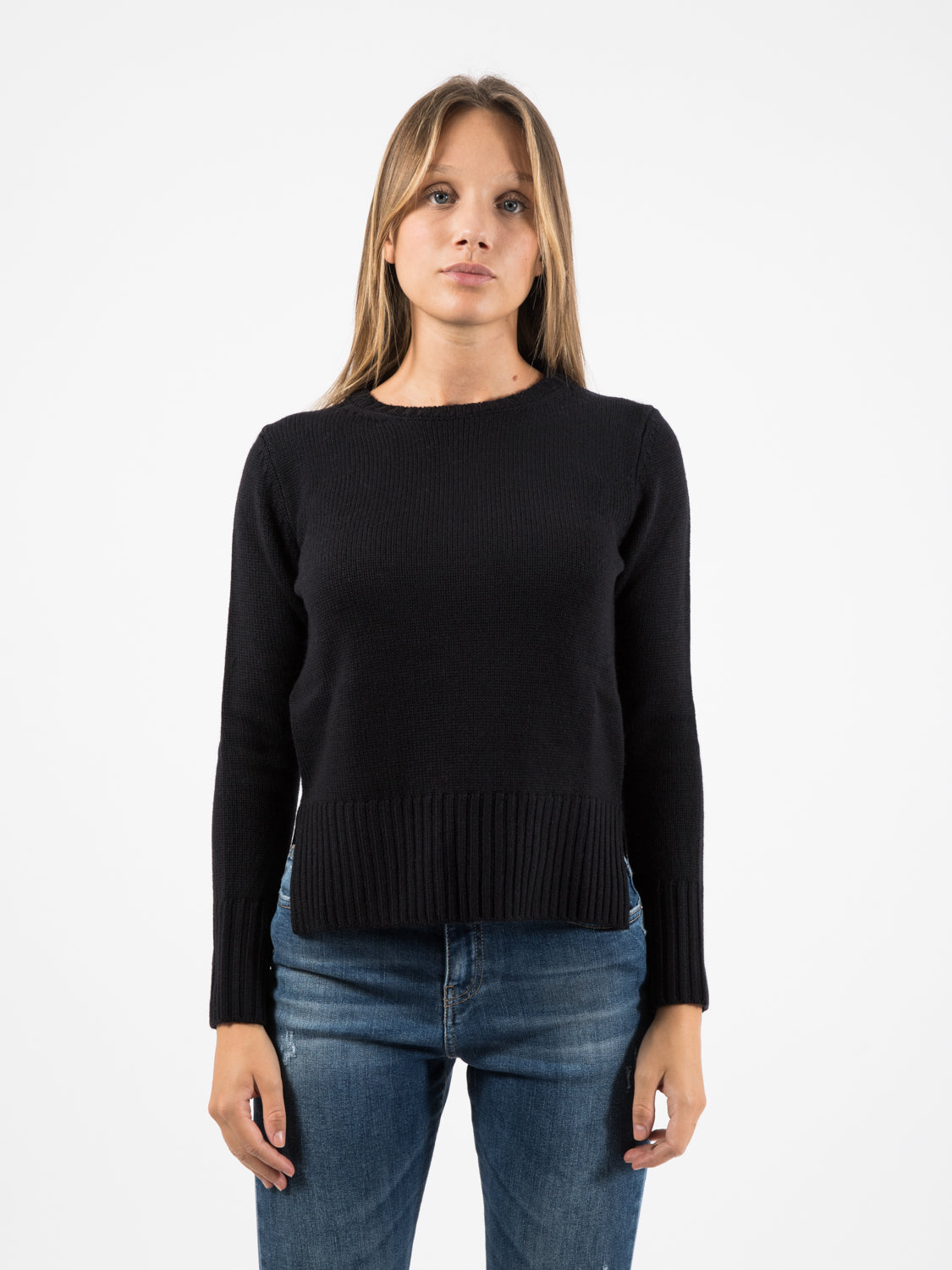 Maglione girocollo nero