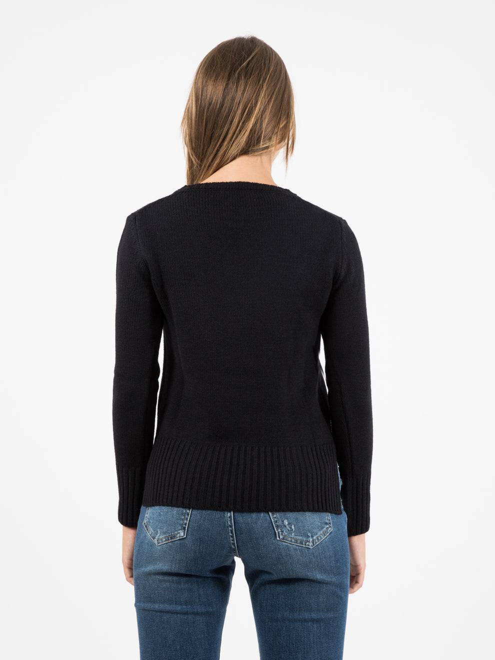 Maglione girocollo nero