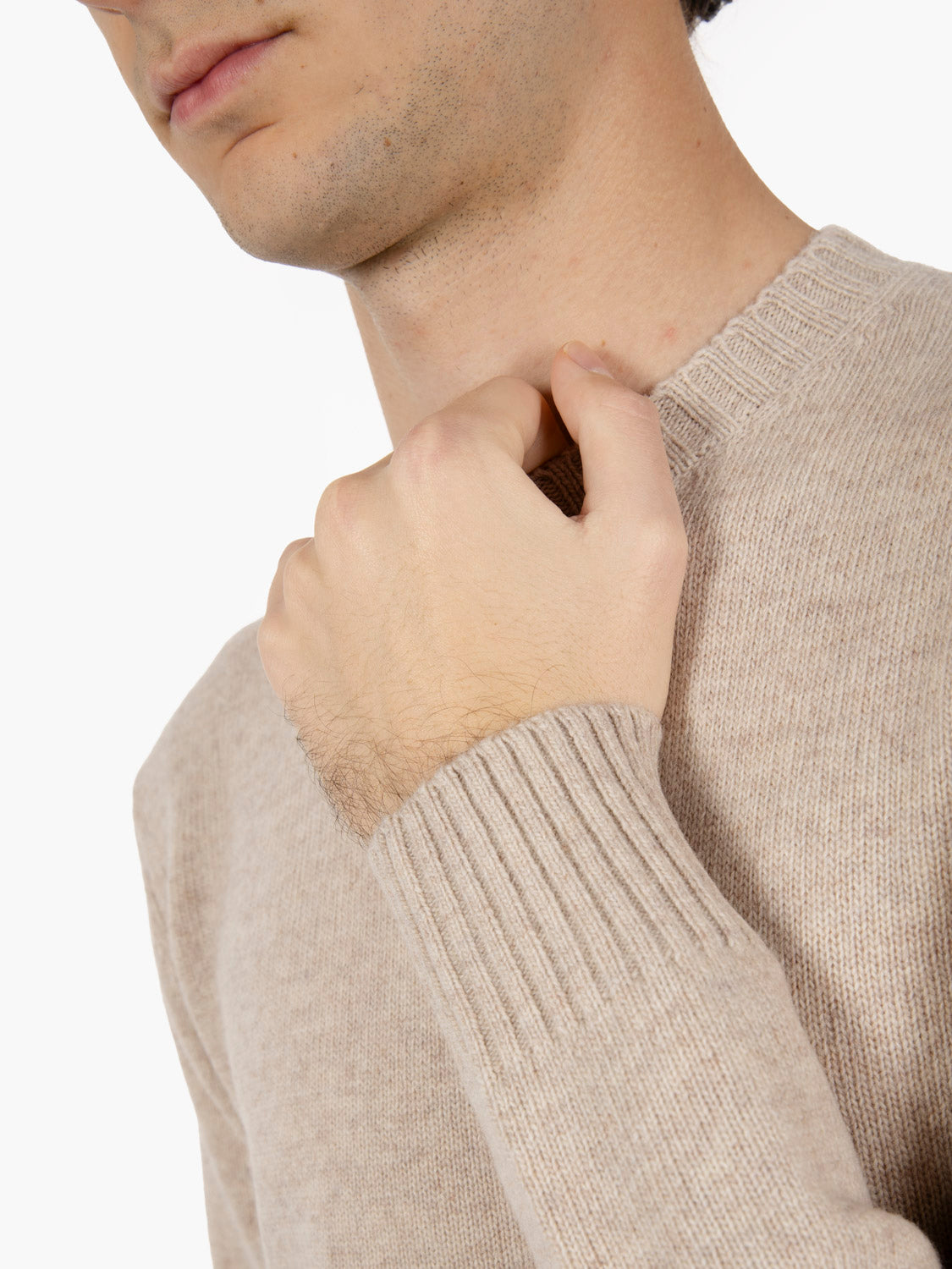 Maglione in misto lana avena