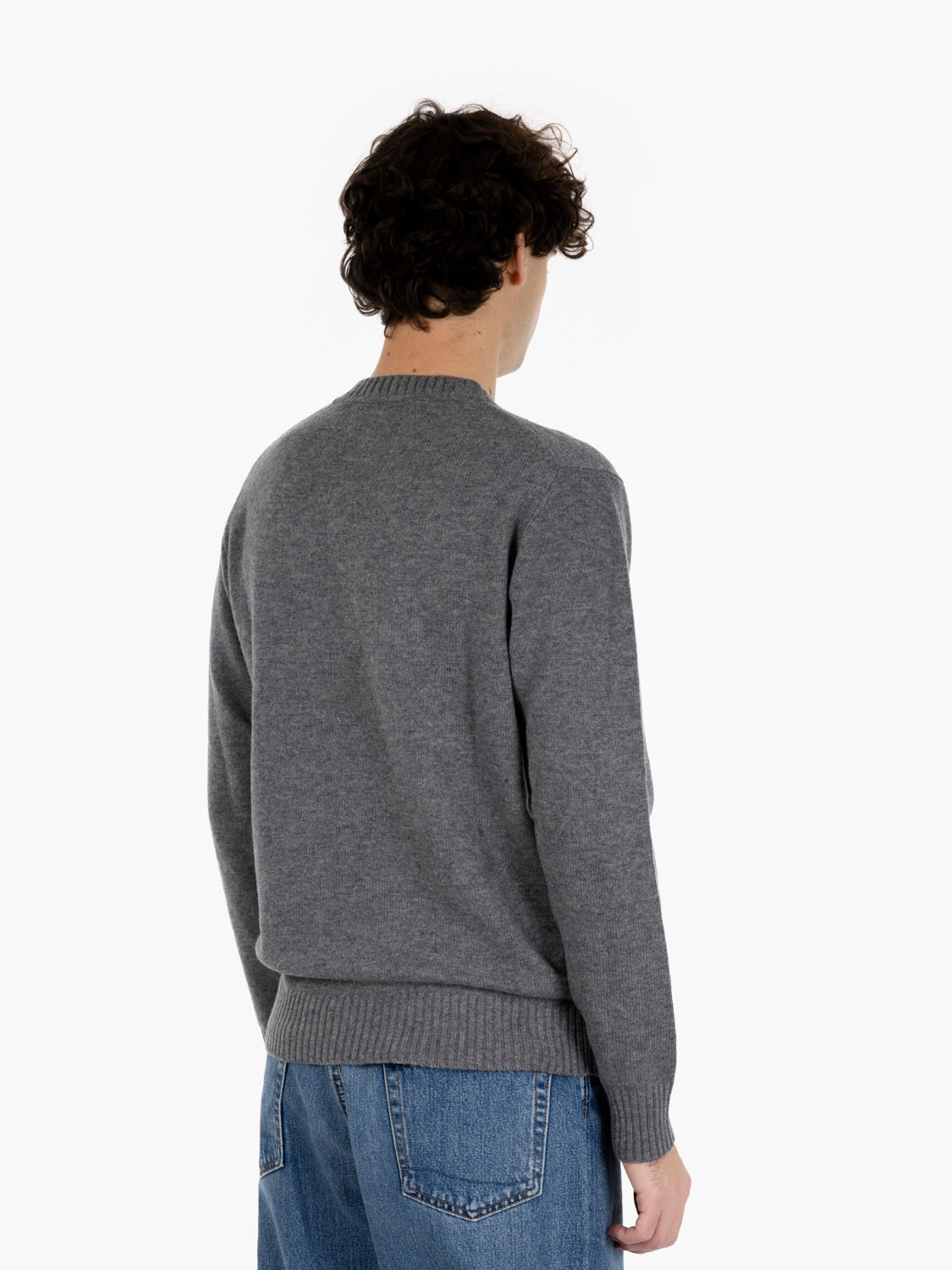 Maglione in misto lana cenere