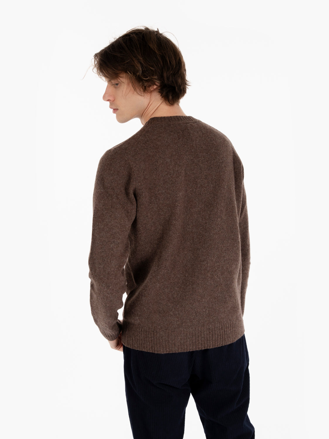 Maglione in misto lana corteccia