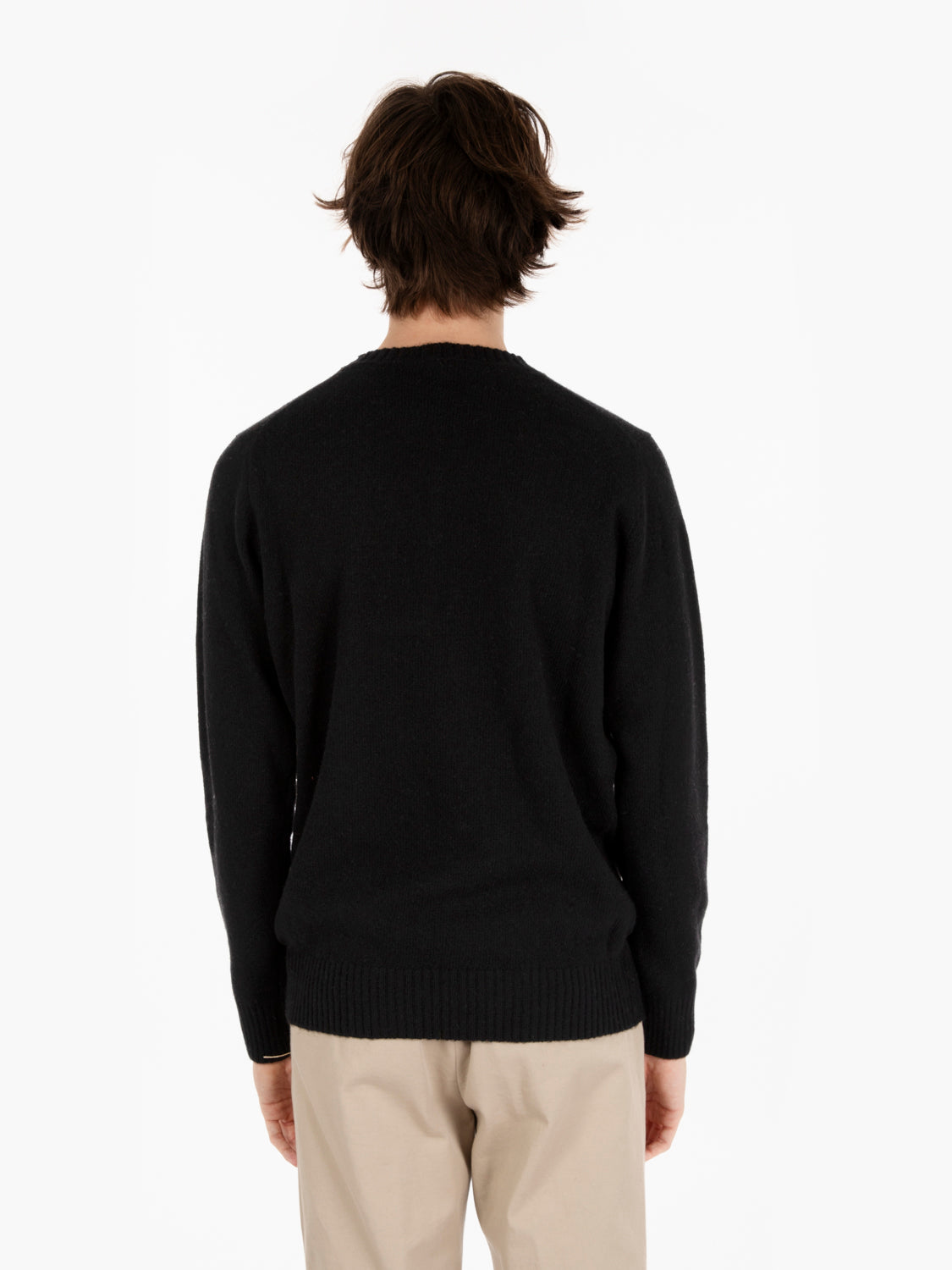 Maglione in misto lana nero
