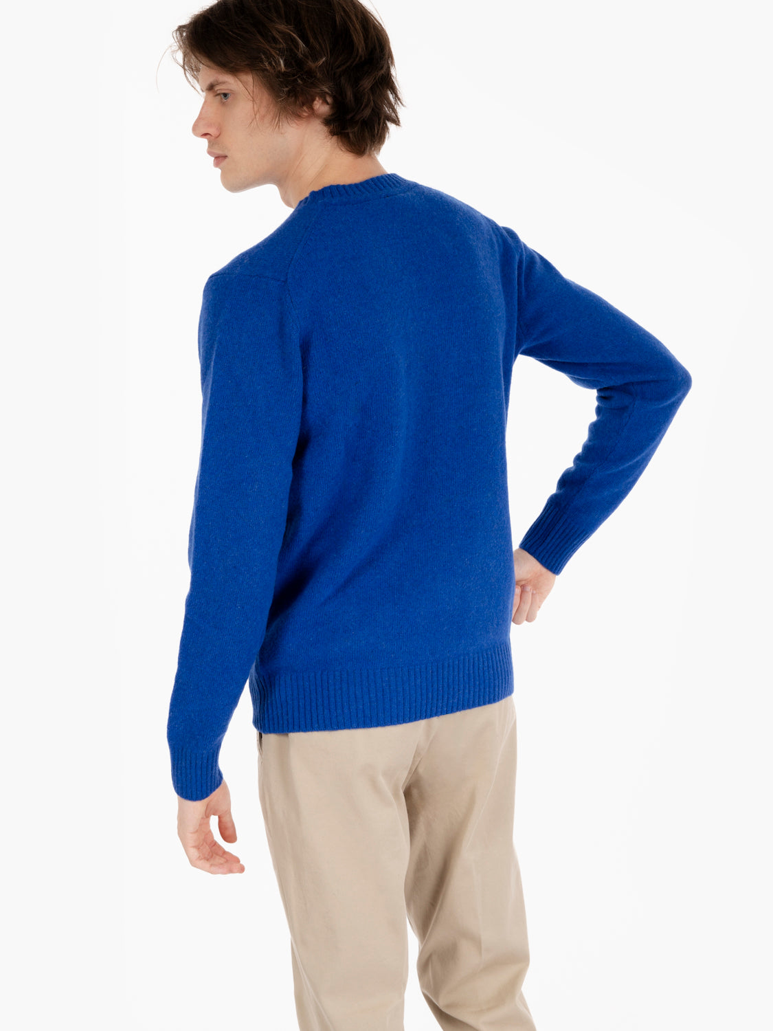 Maglione in misto lana pervinca