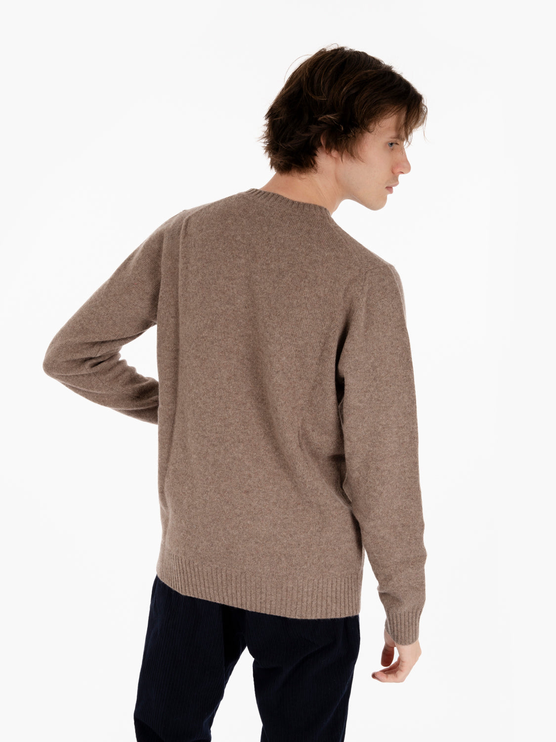 Maglione in misto lana tortora