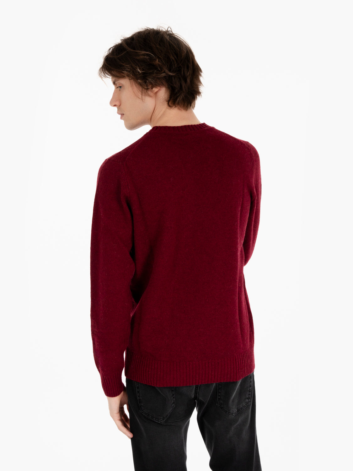 Maglione in misto lana vin brulè