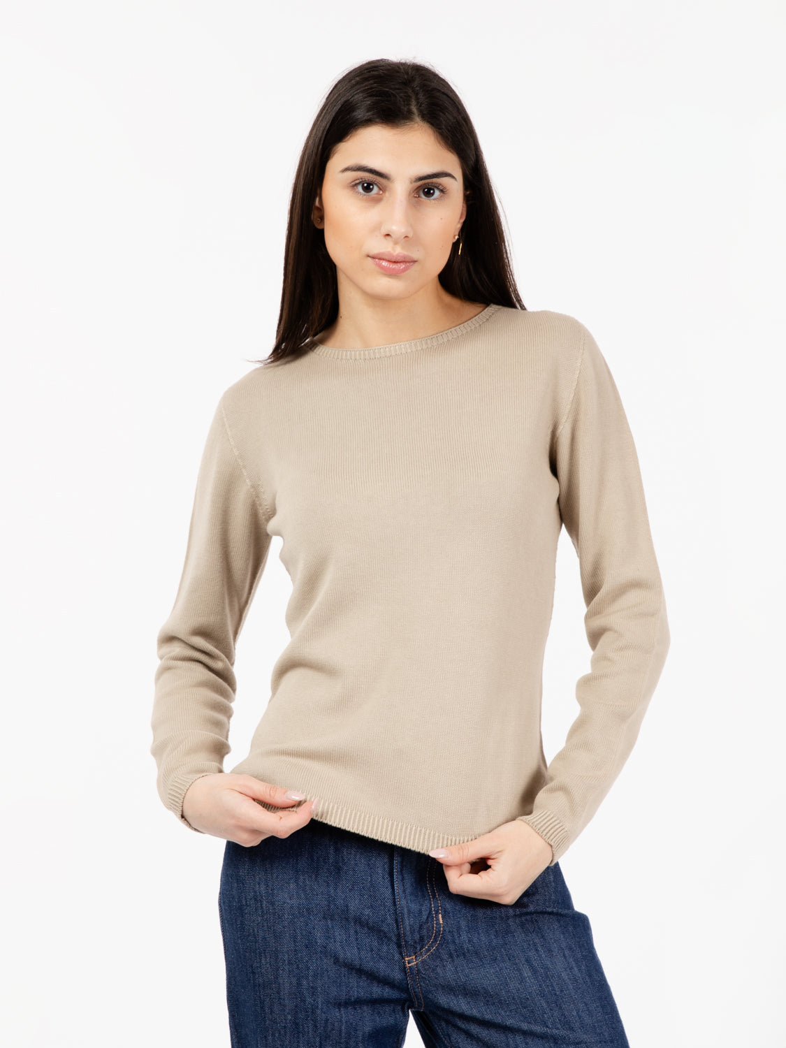 Basic light sweater stucco