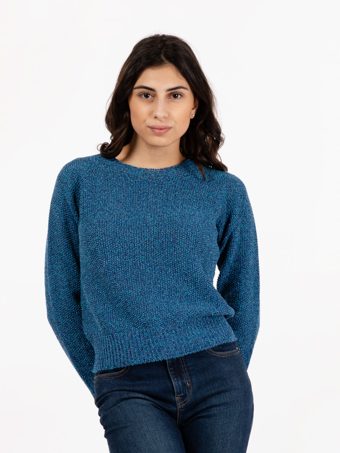 Light blue crew neck sweater