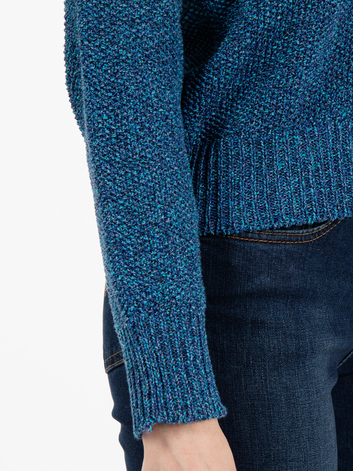 Maglione leggero girocollo blu