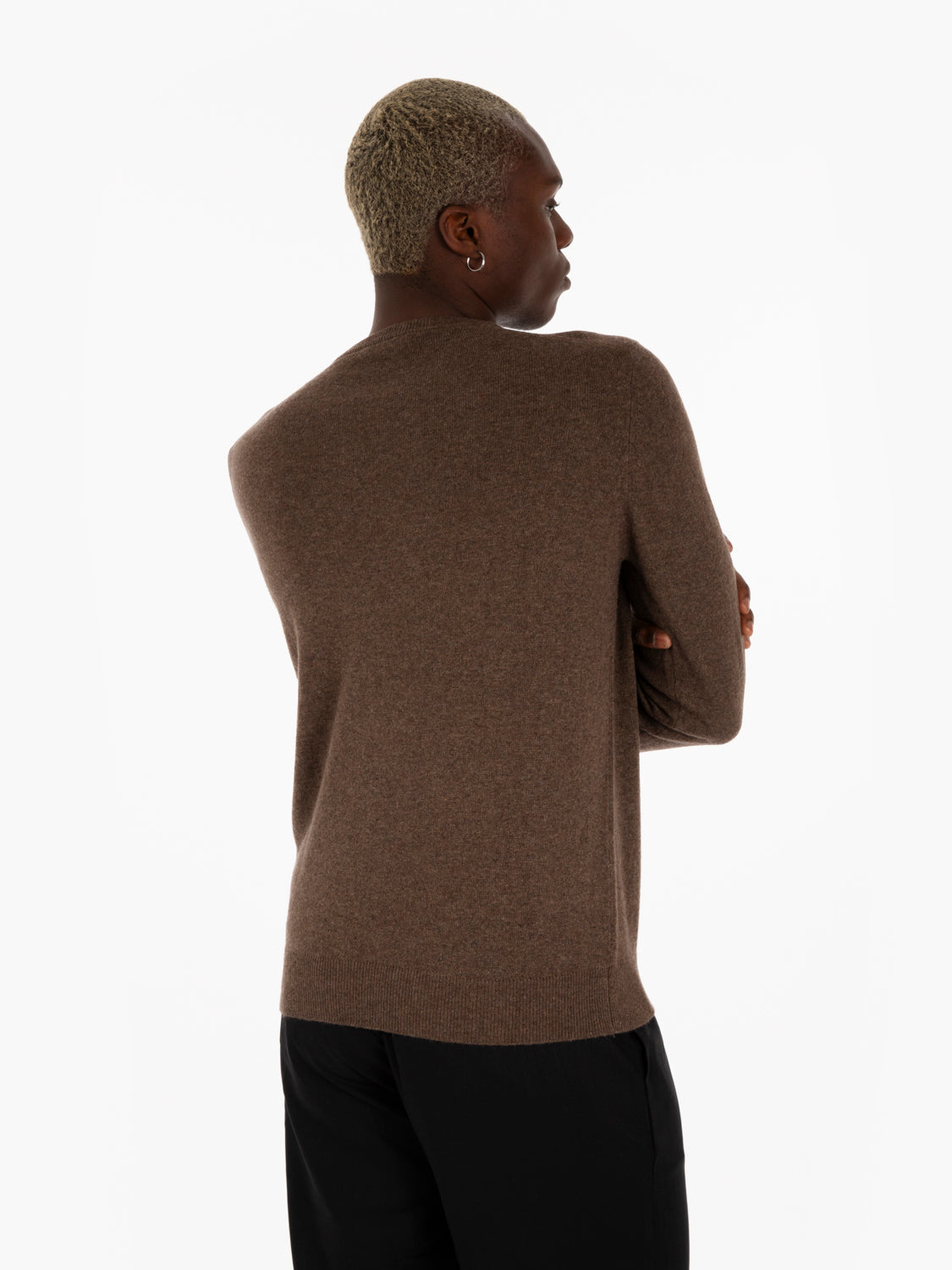 Maglione misto cashmere visone