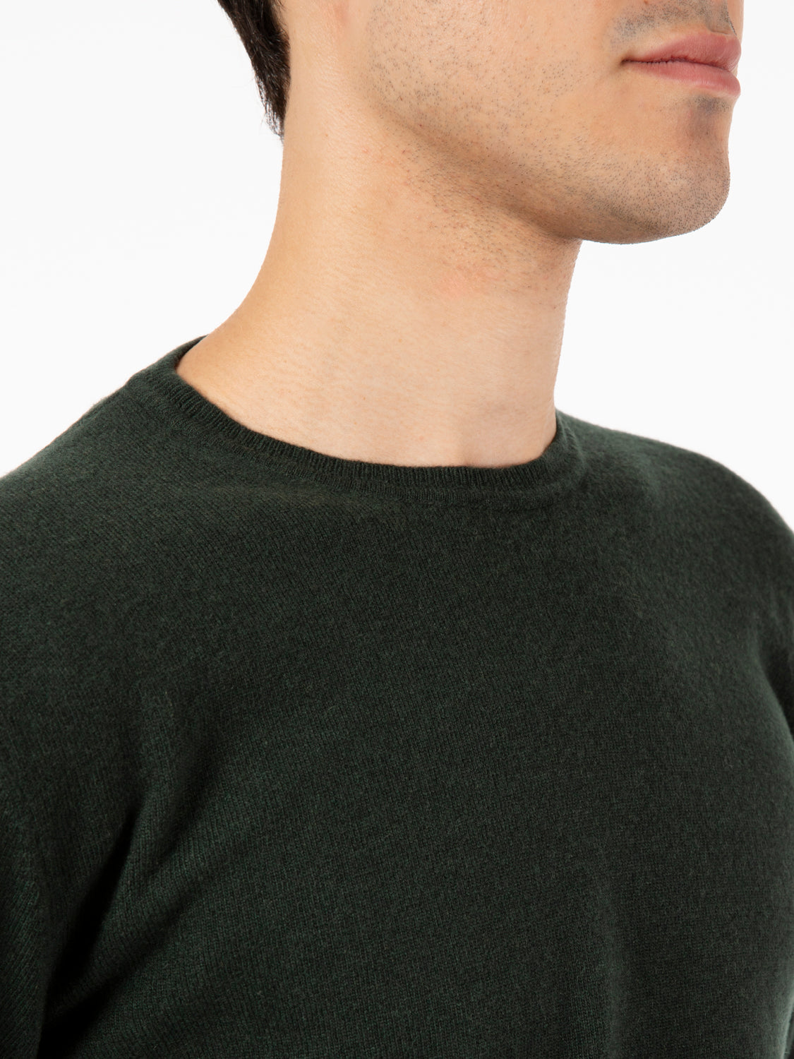 Maglione rasato girocollo pino