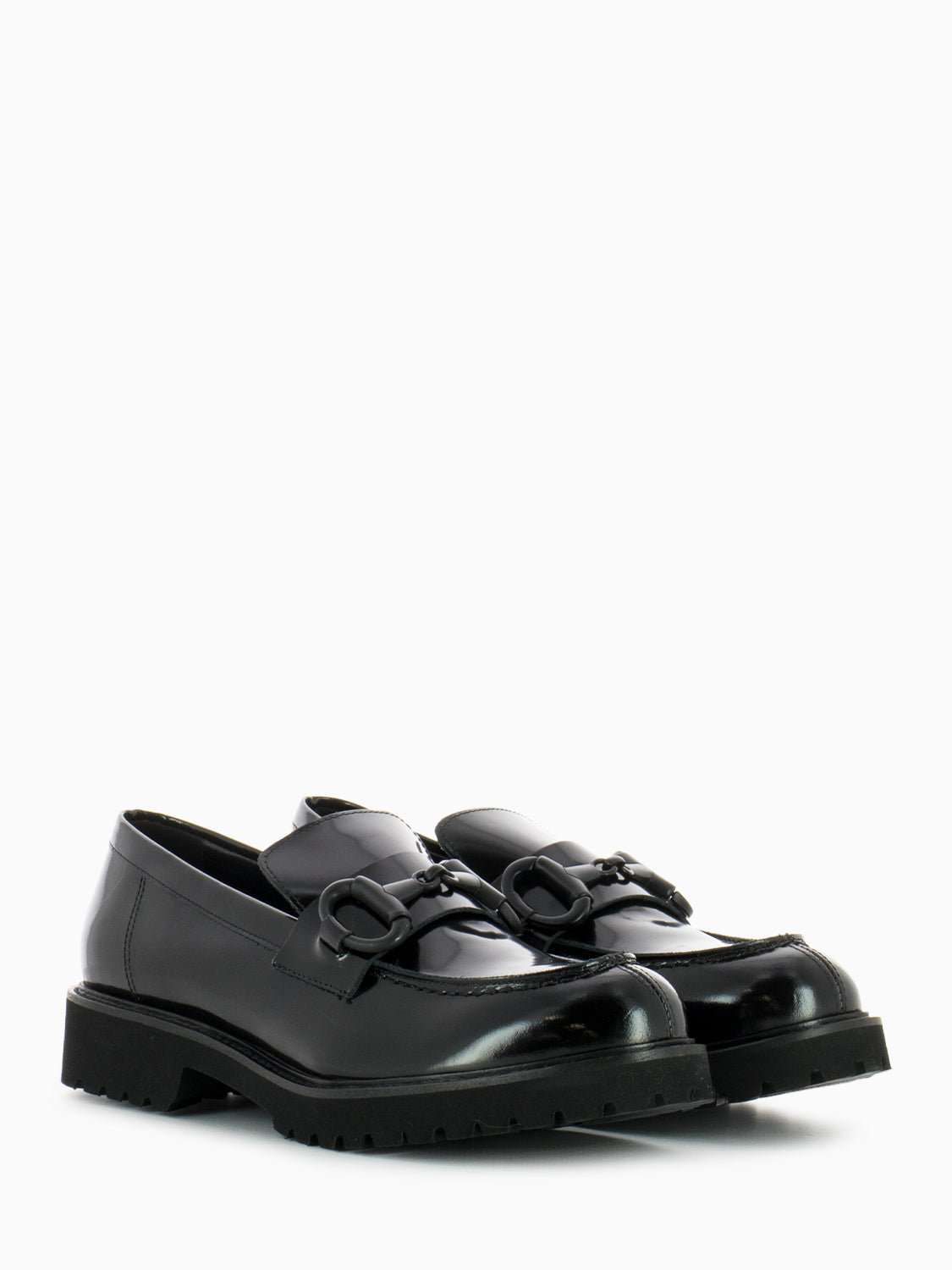 Black Clamp Loafers