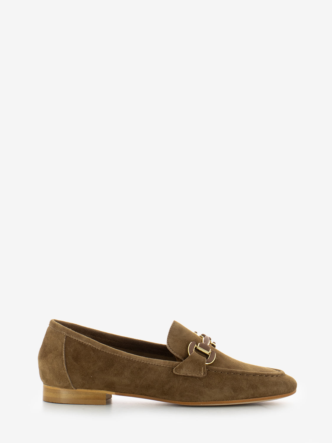 Mocassini Dante in suede con accessorio cuoio
