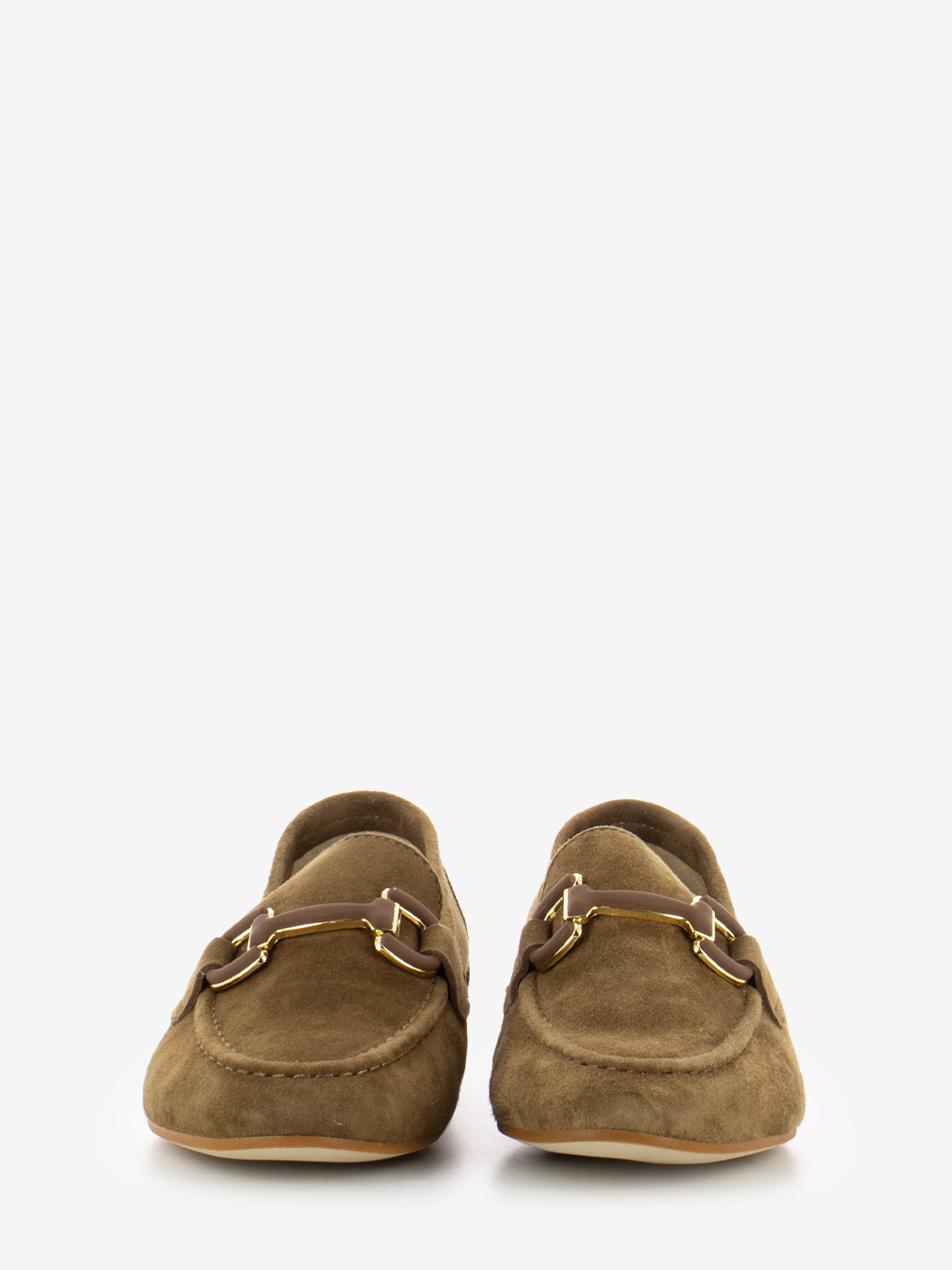 Mocassini Dante in suede con accessorio cuoio