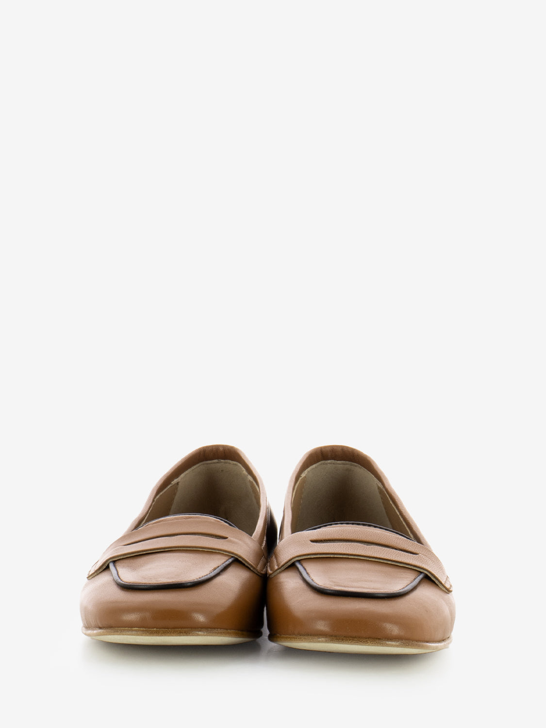 Francesca brown leather moccasins