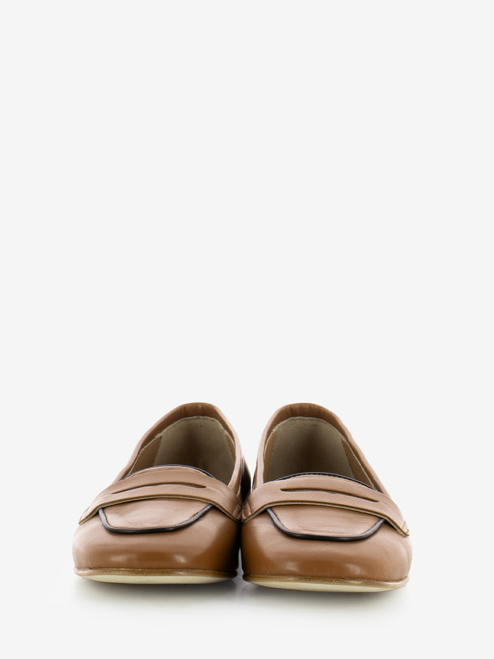 Francesca brown leather moccasins