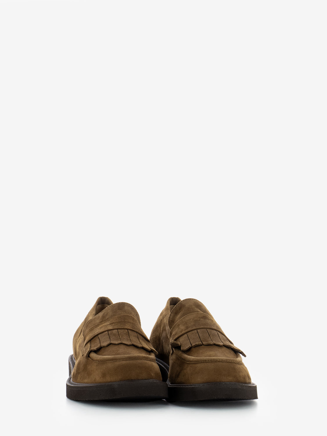Mocassini in camoscio extra light sigaro