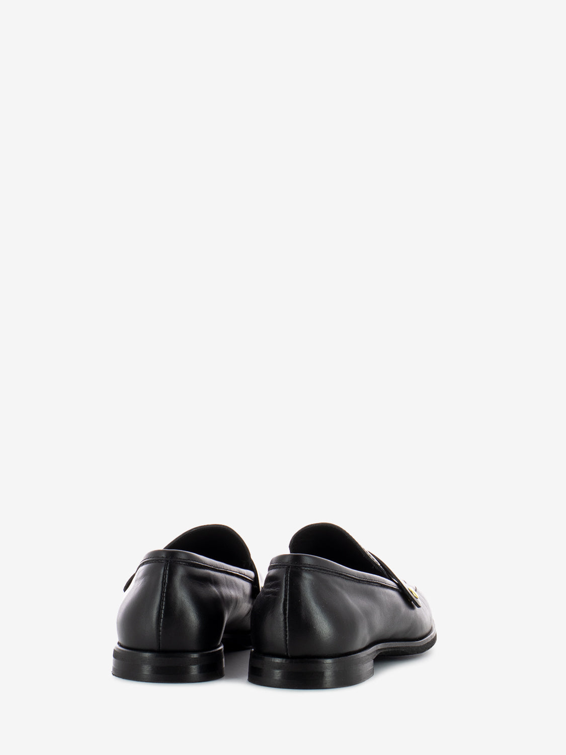 Black nappa loafers with removable clip