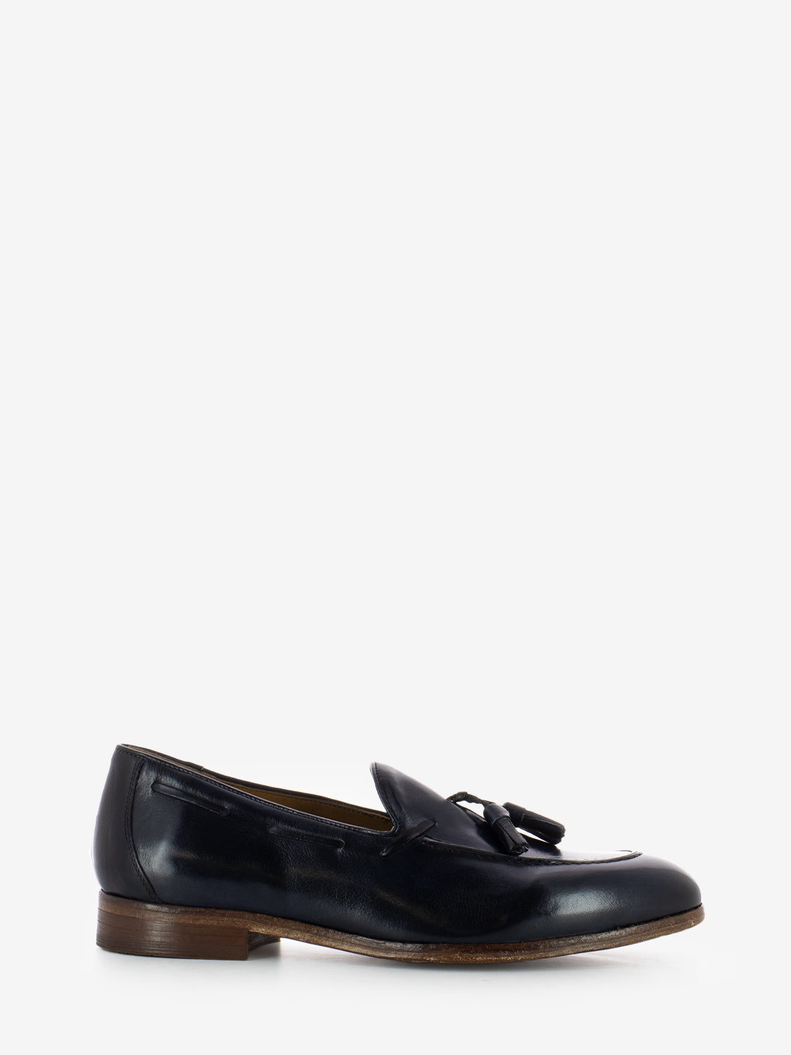 Blue Glove Leather Moccasins