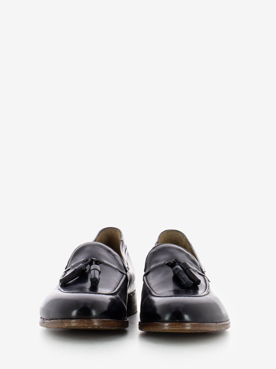 Blue Glove Leather Moccasins