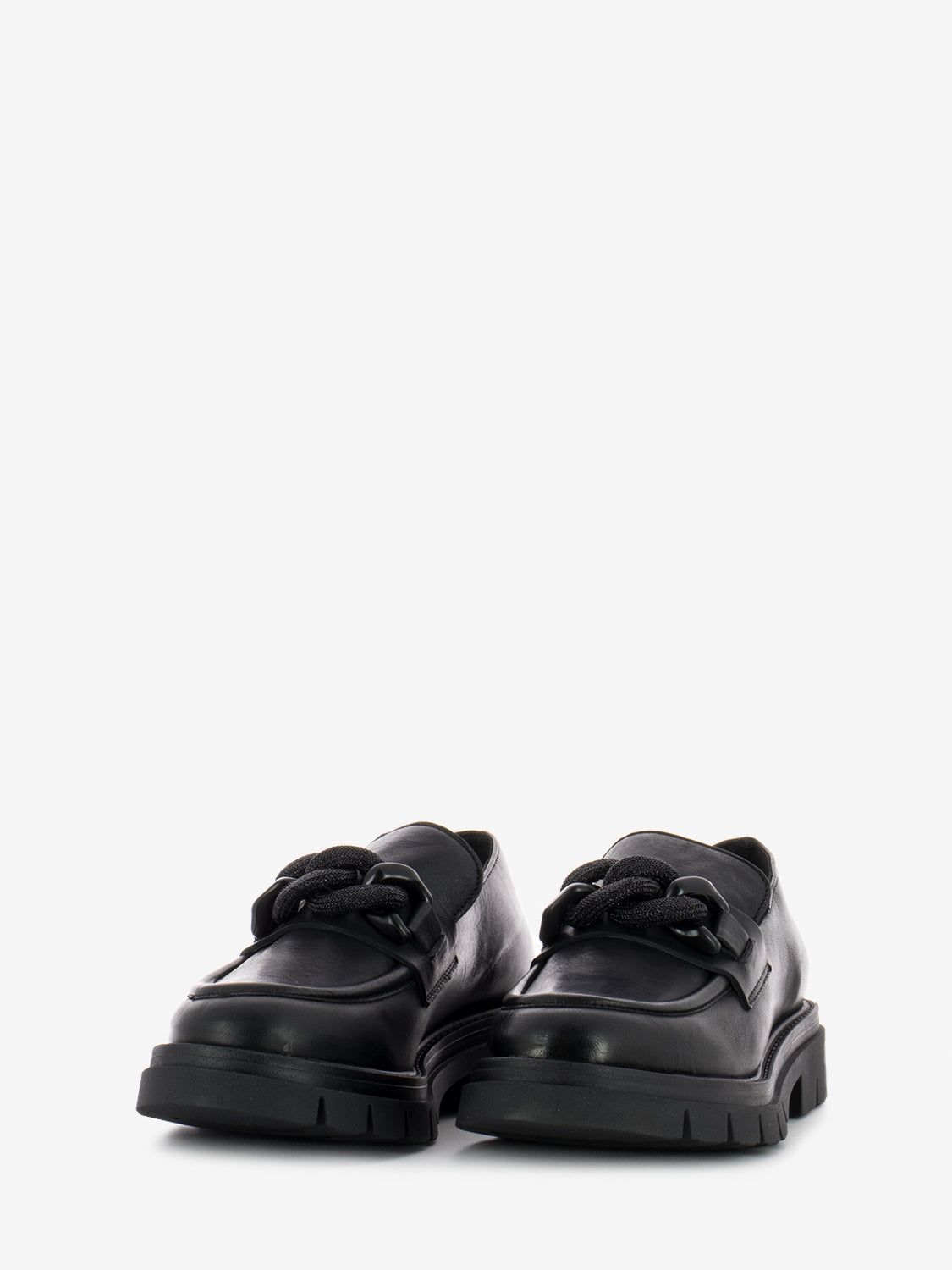 Black Clamp Loafers