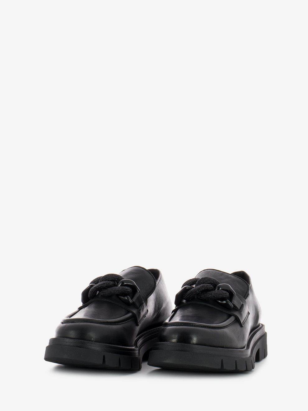 Black Clamp Loafers