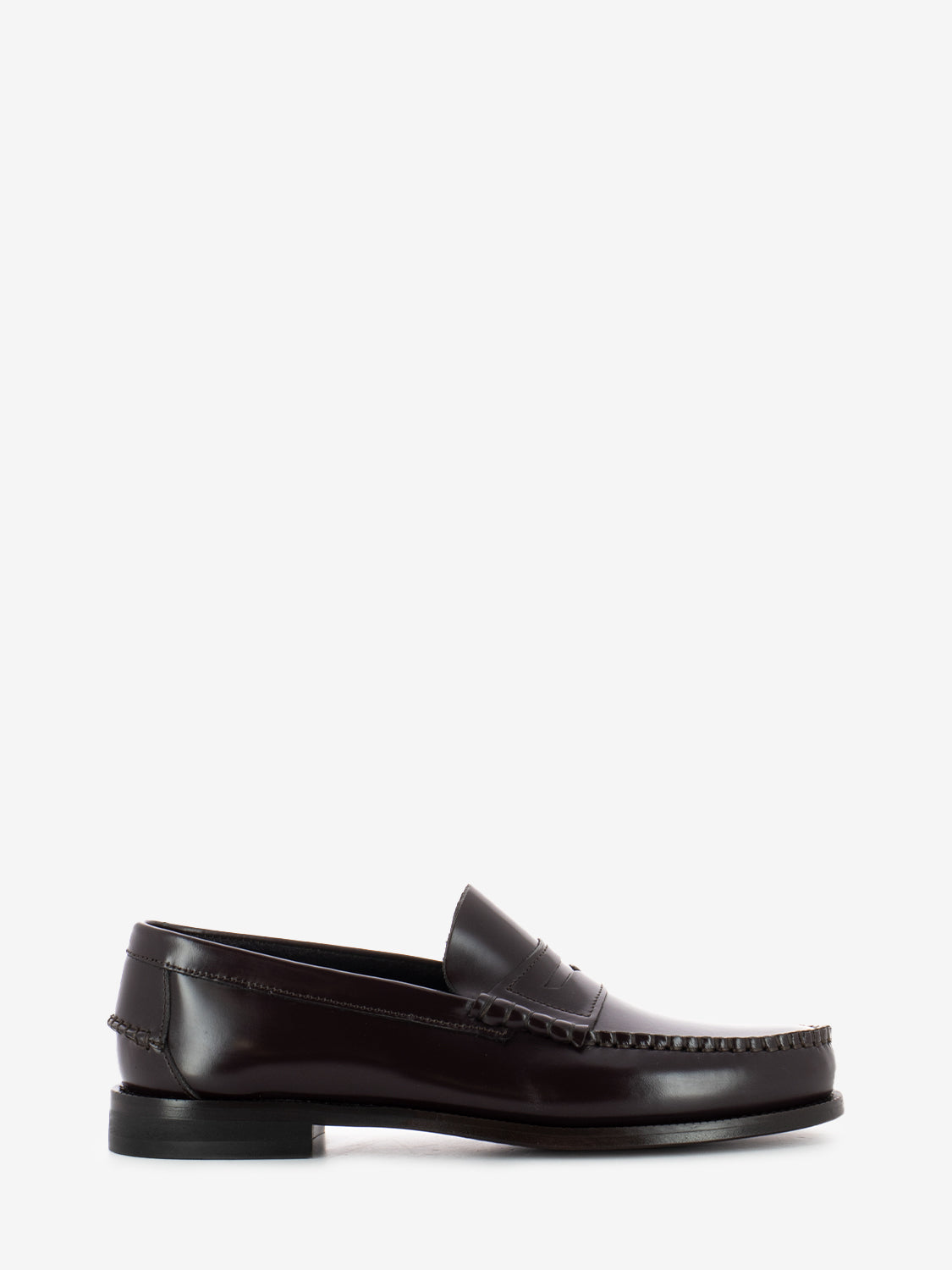Burgundy brushed moccasin