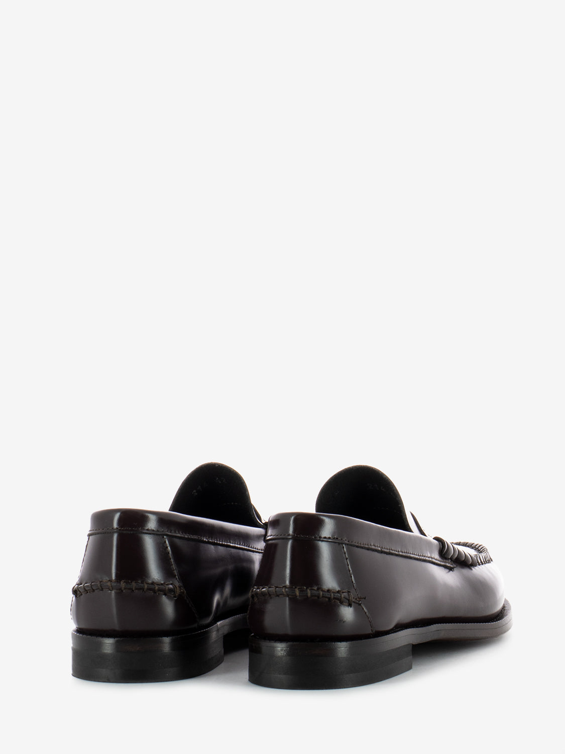 Burgundy brushed moccasin