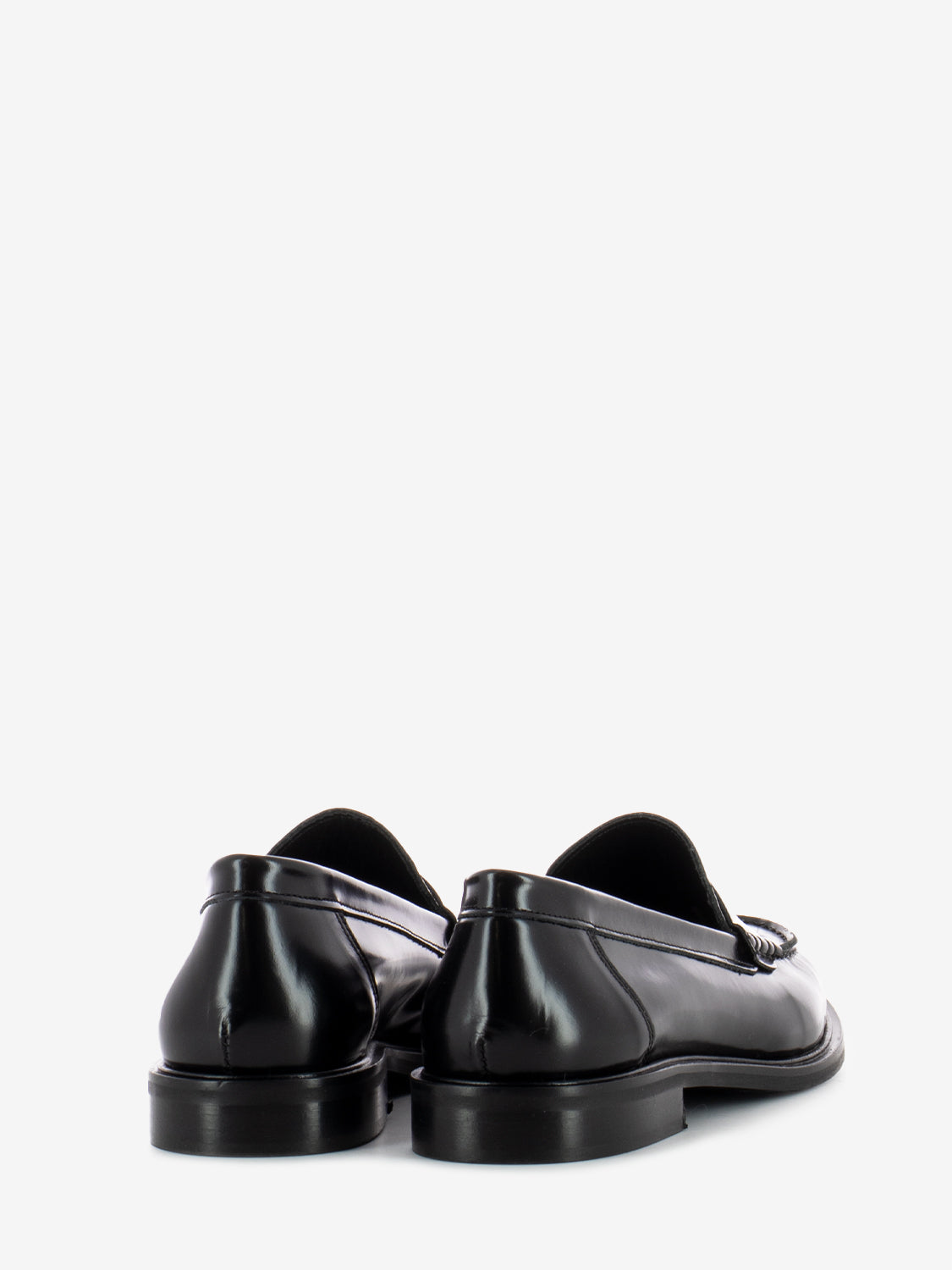 Mocassino abrasivato in pelle nero