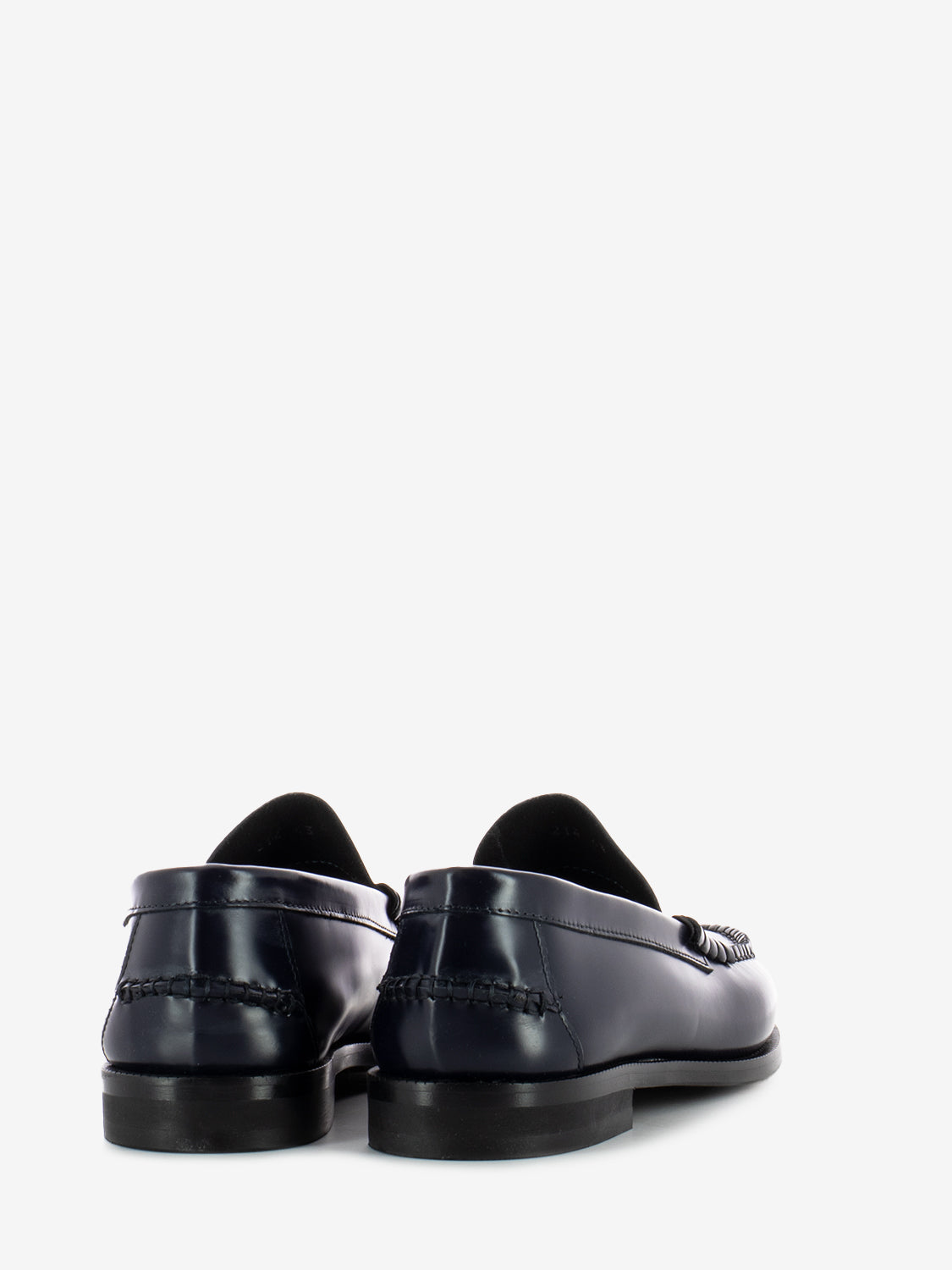 Navy Brushed Moccasin