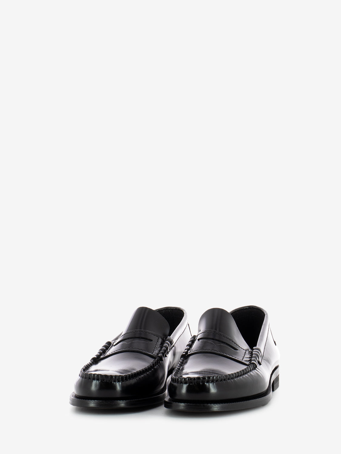 Black abrasive moccasin