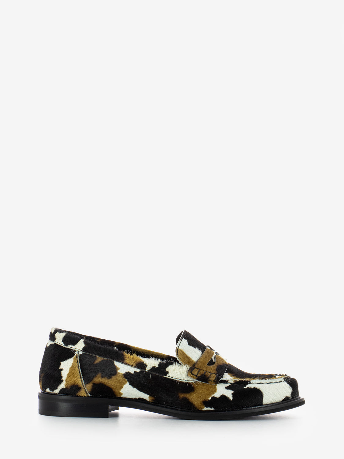 Mocassino in cavallino animalier