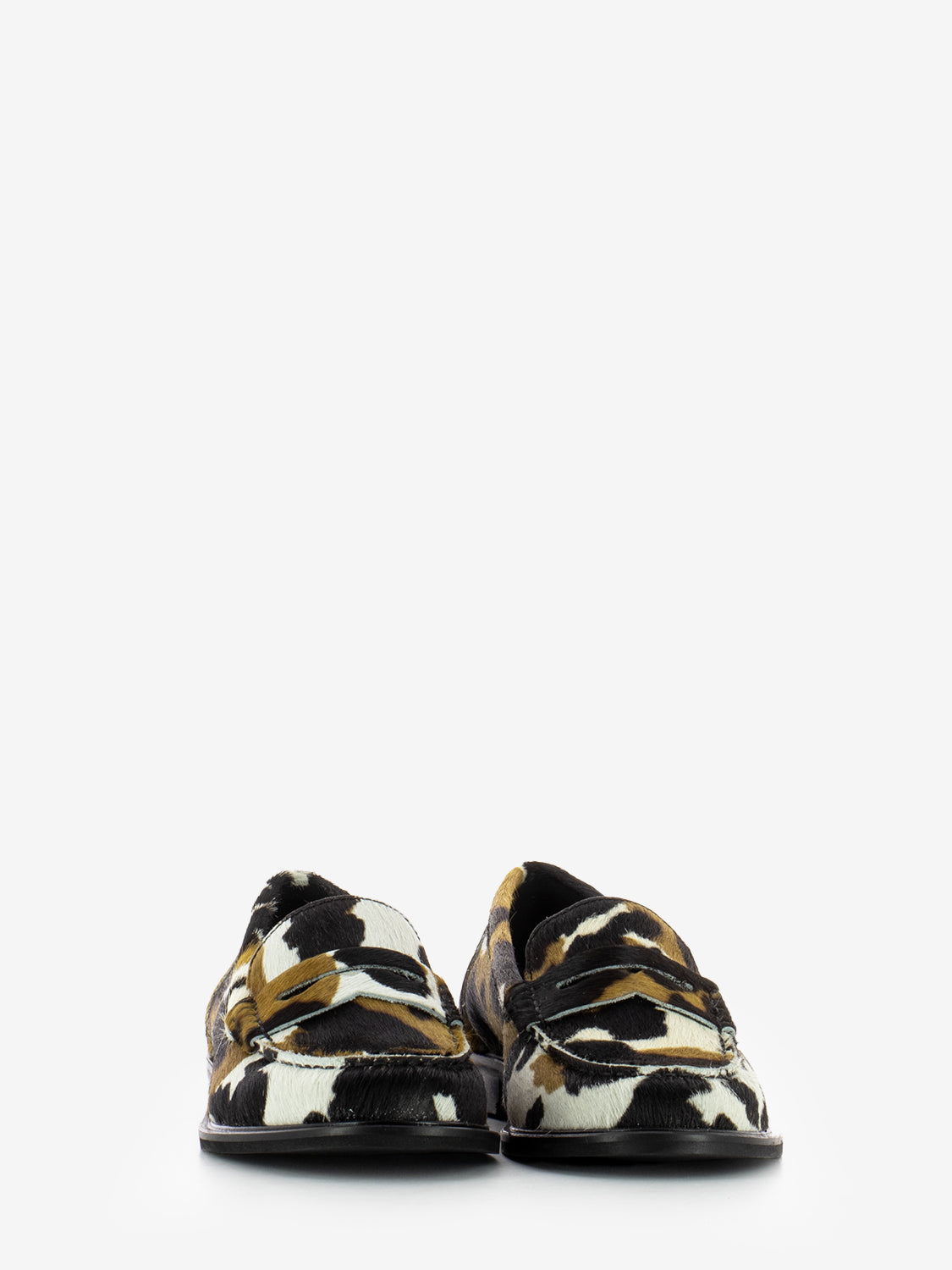 Mocassino in cavallino animalier
