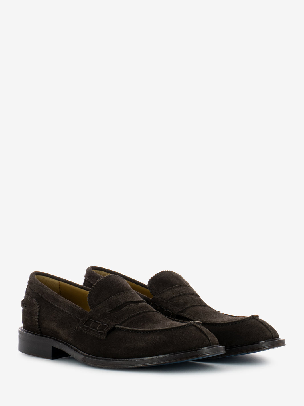 Dark brown suede moccasin