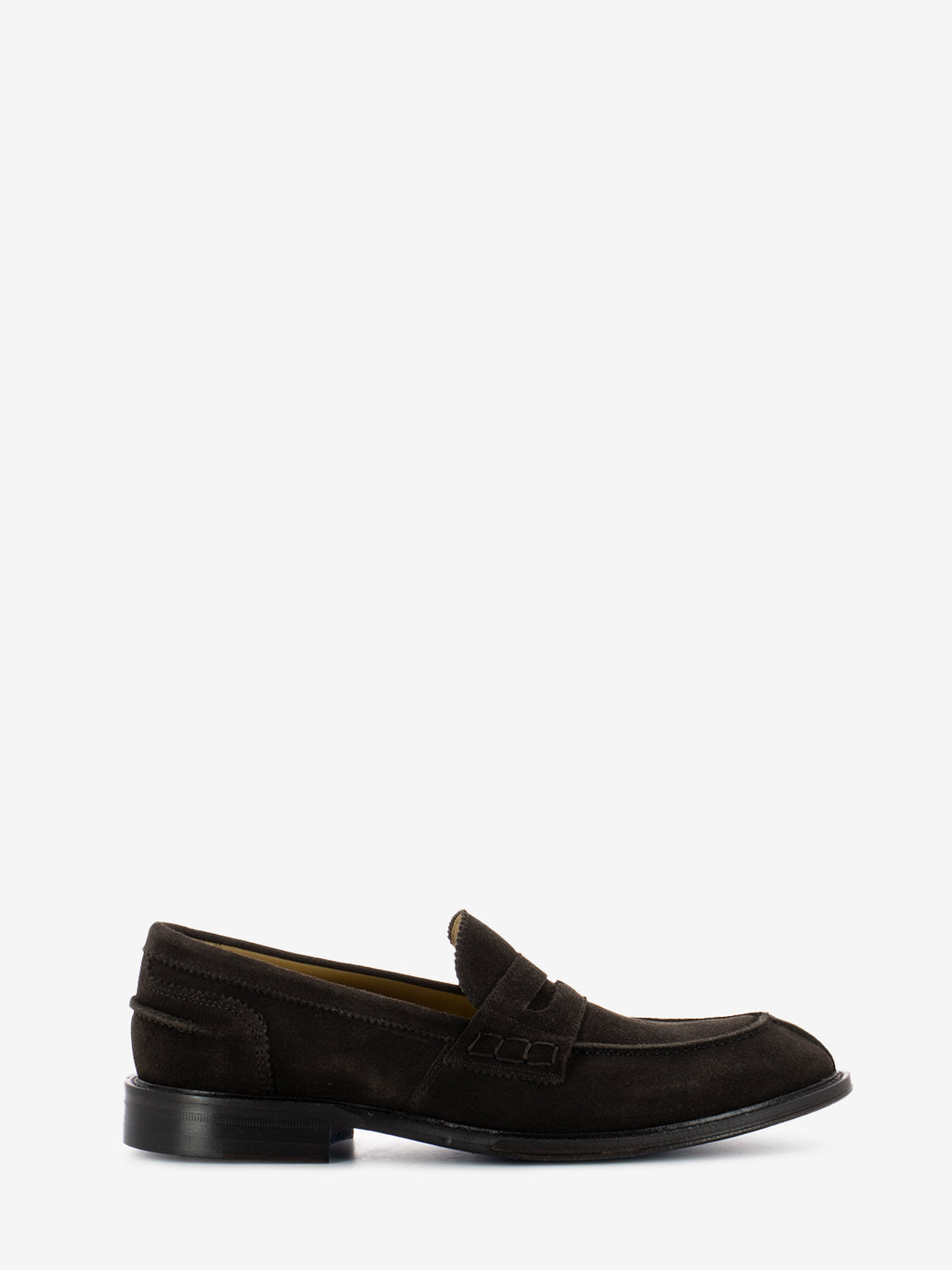 Dark brown suede moccasin