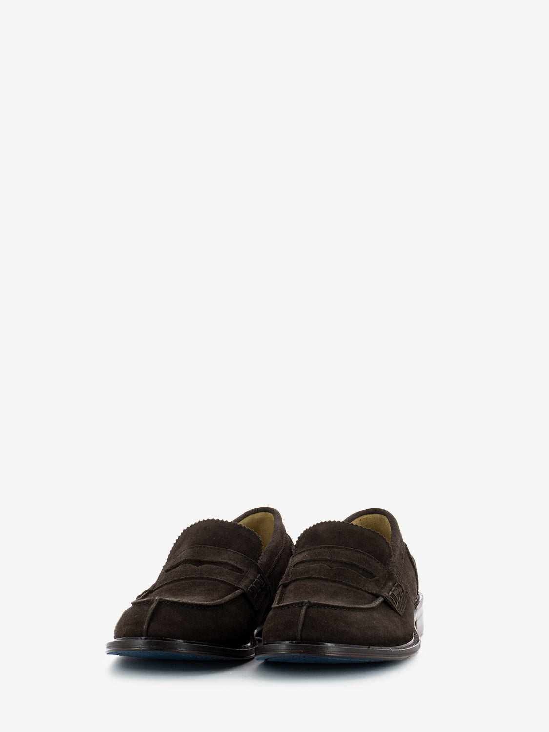Dark brown suede moccasin
