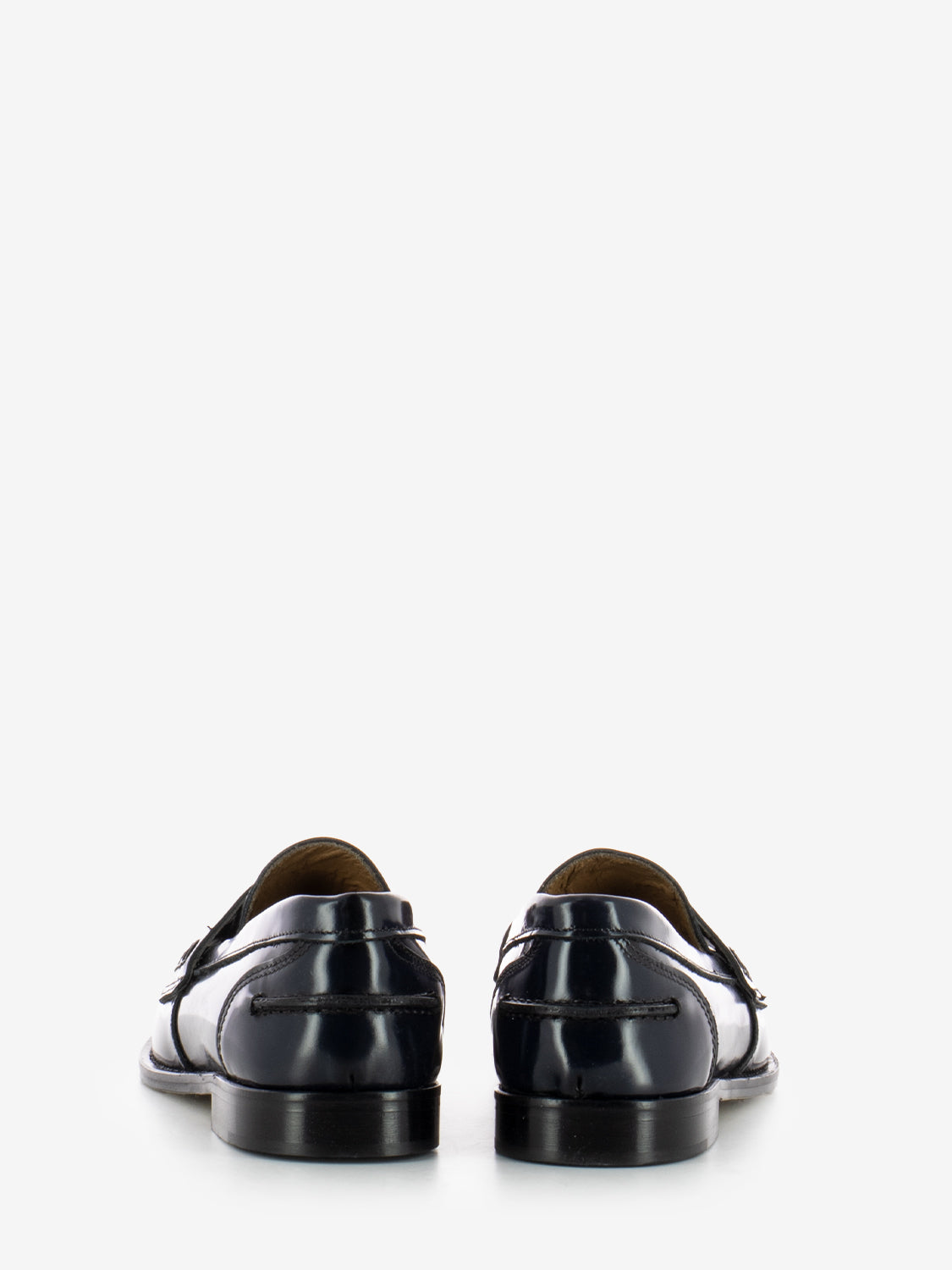 Mocassino penny abrasivato blu